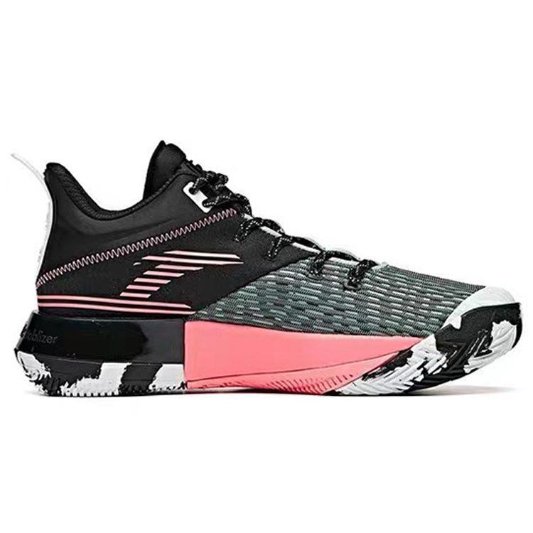 Anta Attack 2 Mid top Basketball Shoes Men's Black Pink 112031107-1