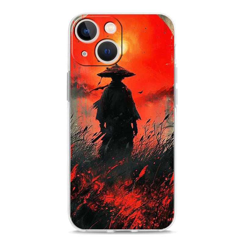 Phone Case For iPhone 17 Cases iPhone Air 16 15 12 13 14 Pro Max 7 8 Plus 16Pro iPhone11 Cover Japanese Bushido Samurai