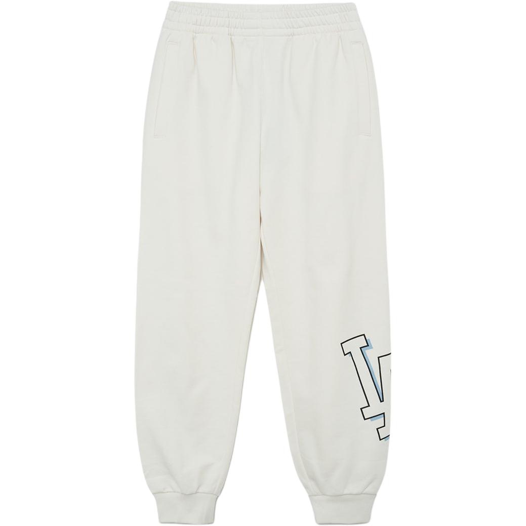 

New MLB Knitted Sweatpants Men s Ivory 3APTB0431-07IVS XS