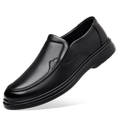 Mode Herfst Nieuwe Antislip Loafers voor Heren Mode Casual Effen Kleur Leren Schoenen Mannelijk Zachte Zool Designer Zakelijke Schoenen Man