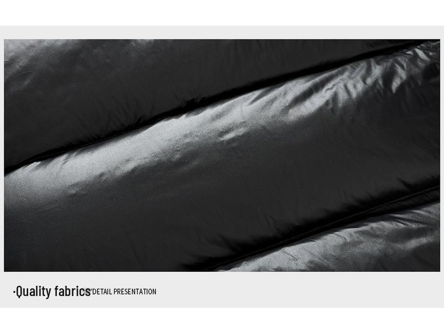 Black Gold Graphene Goose Down Jacket - Autumn/Winter Hooded Casual Fashion Outerwear
