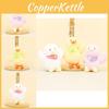 Adorable Pink Duck Plush Keychain Cartoon Duck Doll Pp Cotton Bag Decoration