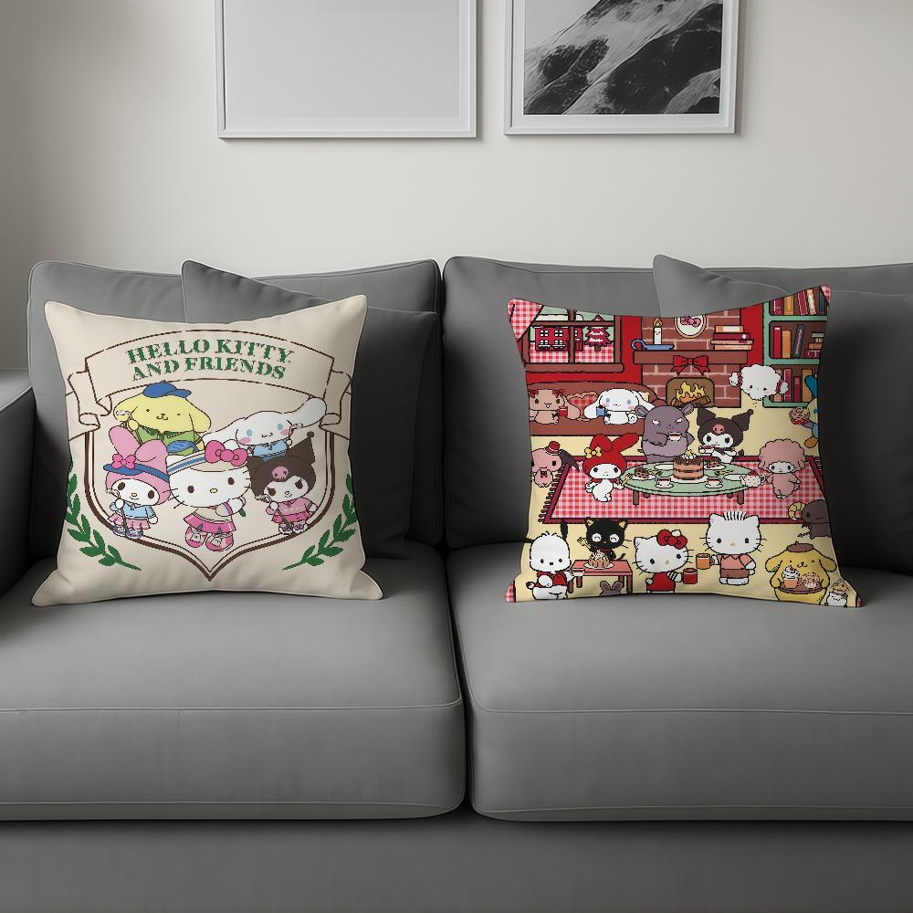Cute Cartoon Sport H-Hello K-Kitty And Friends Sro Comfort Soft Hogar Pillowcase Sofa Living Room Bed Home Decor Pillowcovers