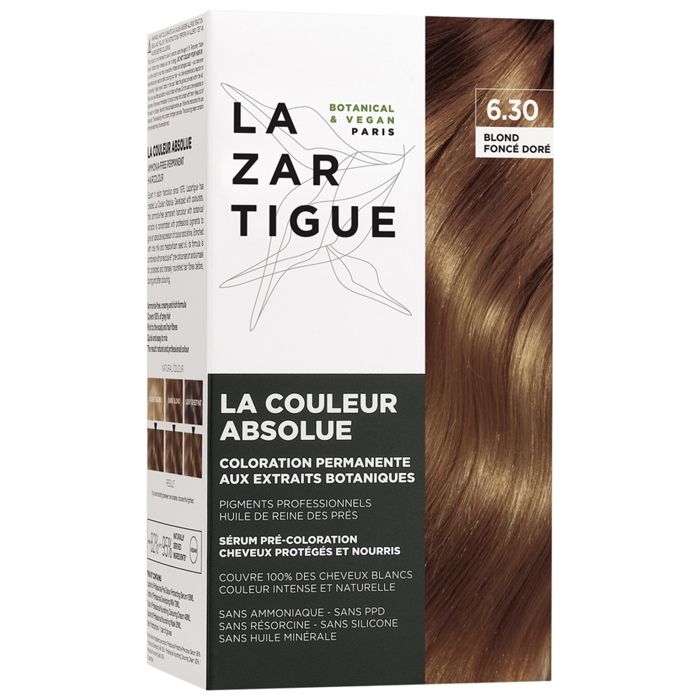 Coloration - LAZARTIGUE - 6.30 - Blond Foncé Doré - Sans ammoniaque - Gel