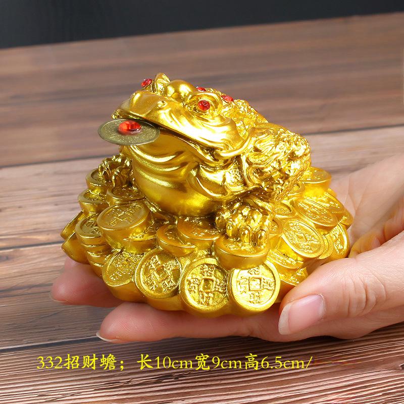 Счастливая жаба фэн-шуй китайская золотая лягушка жаба монета настольное украшение счастливый подарок автомобильное украшение