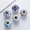 Ceramic Cabinet Door Knobs Pumpkin Shape Furniture Knobs Ceramic Cabinet Knobs  Dresser Drawer