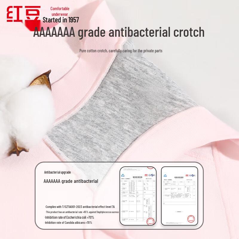 Hongdou Women's 40S Cloud-Feel Soft Cotton Antibacterial Panties