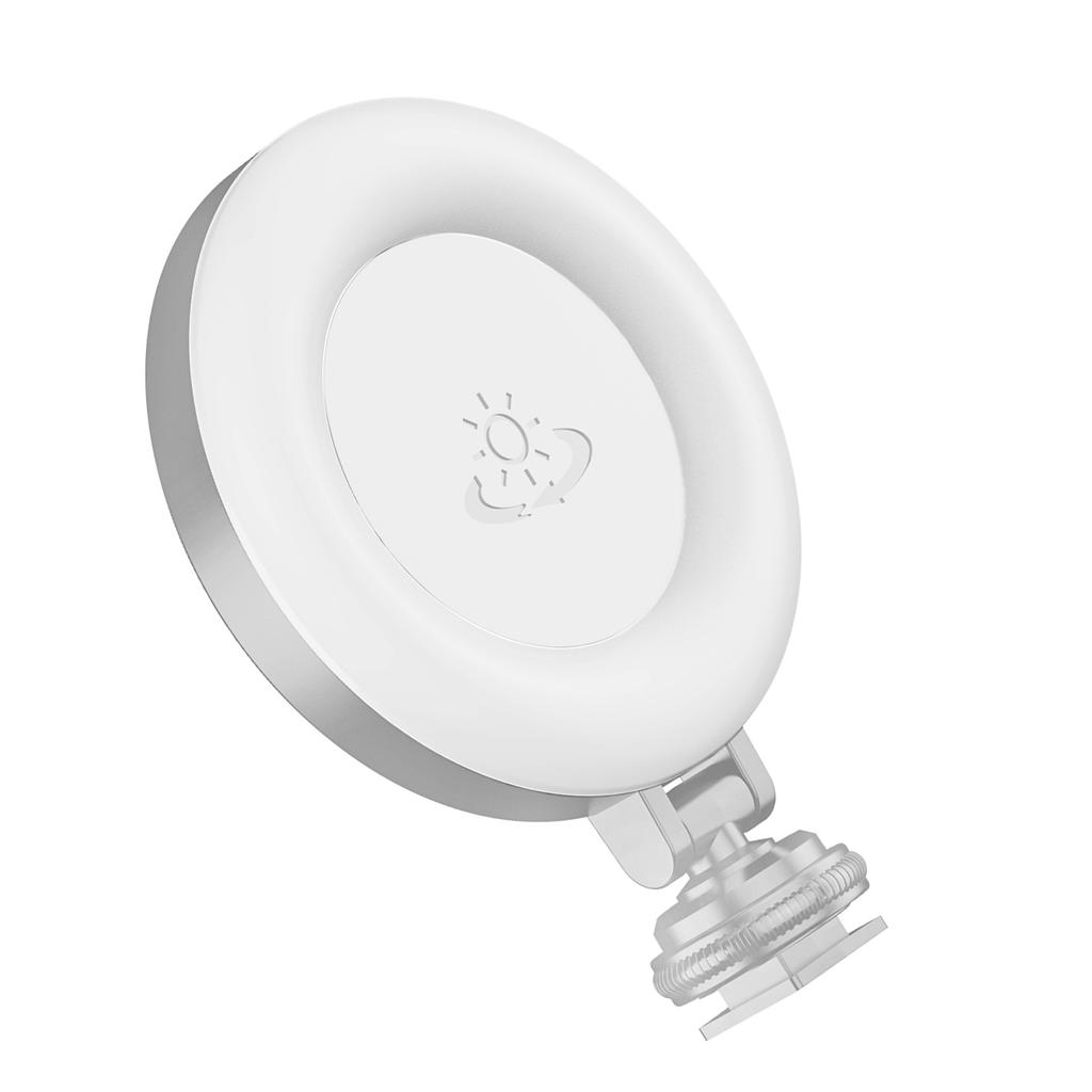 Mini Photography Lamp Portable LED Light Tri-color Video Light 360°Rotatable Type-C Power 48 LED Bea