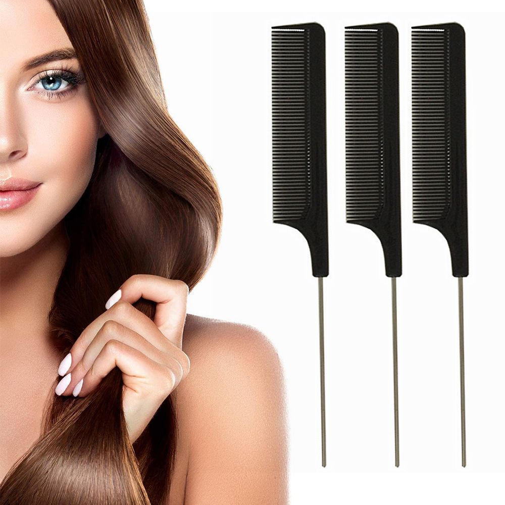 Salon Tool Barber Hair Extensions Toothed Pin Tail Foiling Highlighting Hair Comb Hair Brush