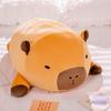 Dickes Langes Capybara Plüschkissen Gefüllt Rund Kawaii Stehend Braun Wassertier Cartoon Tier Stützkissen Plüschtier Geschenk
