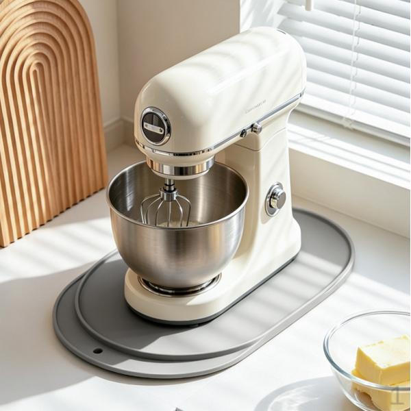 Kitchen Appliance Sliding Mat Mixer Attachment Countertop Accessories Non Slip Mover Slider серый