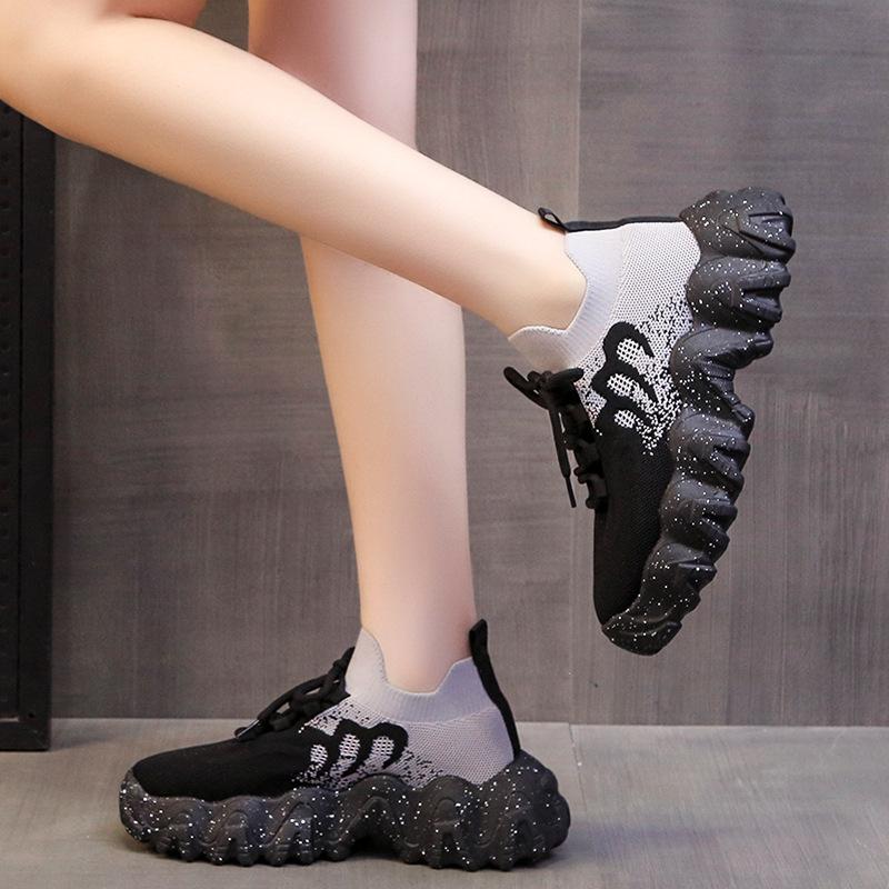 Mode Damen Freizeit Sportschuhe Frau Frühling Sommer 2025 Mesh Atmungsaktiv Plateau Sneaker Designer Laufschuhe Tennis Damen Trainer