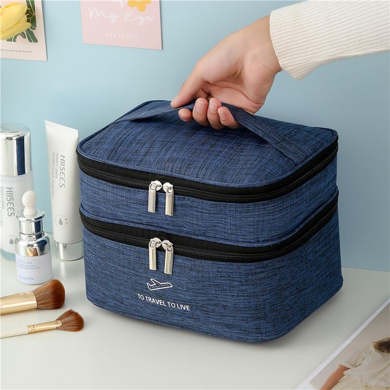 Makeup Bag Portable Versatile Travel Storage Bag Traveling Moving Capacity Large