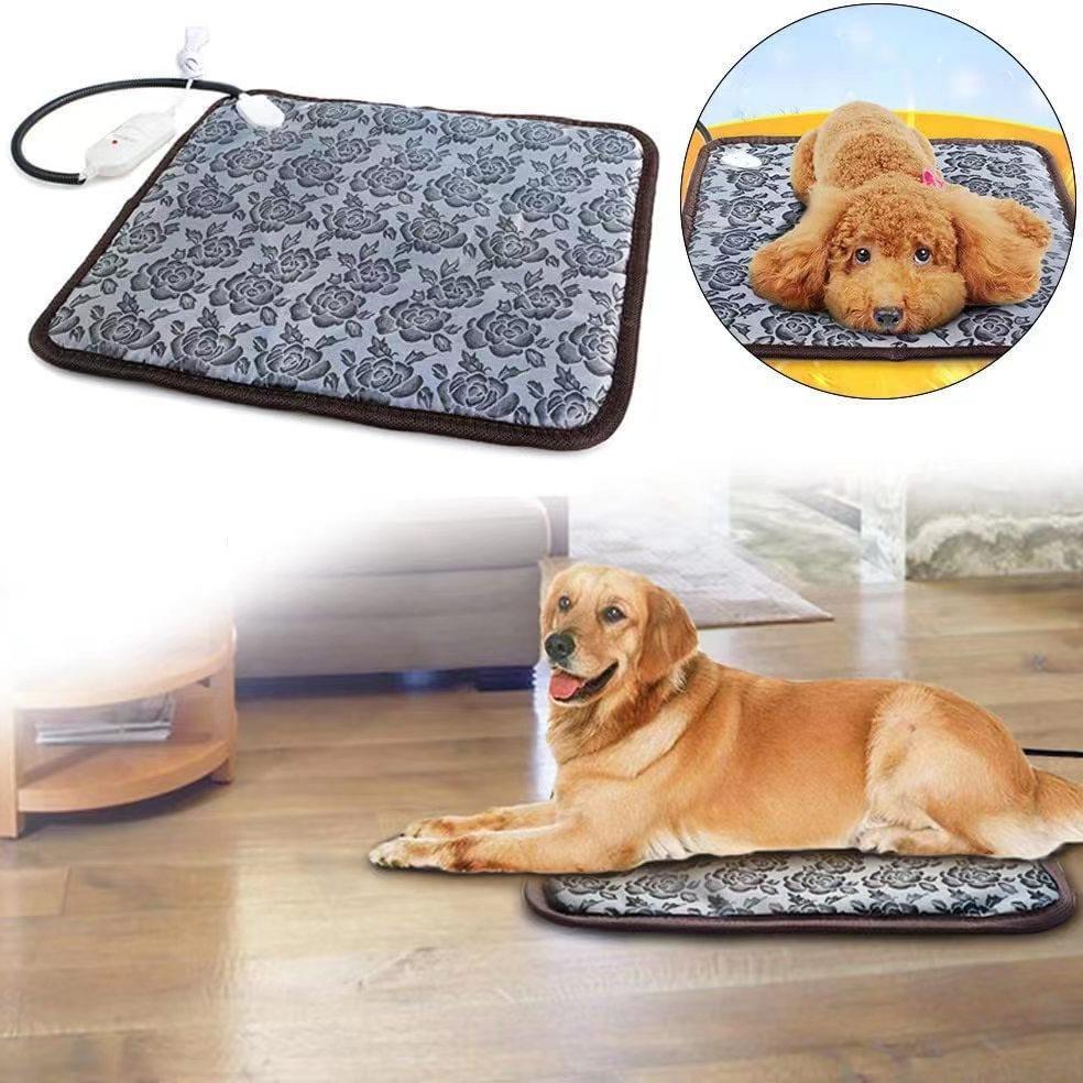 Evcil Hayvan Isıtma Matı Köpek Sıcaklığı Ayarlanabilir Köpek Isıtma Pedi Su Geçirmez Elektrikli Isıtma Pedi 3,9 Vites Zamanlayıcı Köpek Uyku Malzemeleri