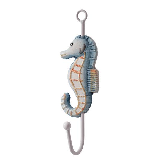 Wooden Wall Hook, Mediterranean Style Decorative Coat Hook, Sturdy Durable Wall Hanger for Home Decor Keys Umbrellas Scarves