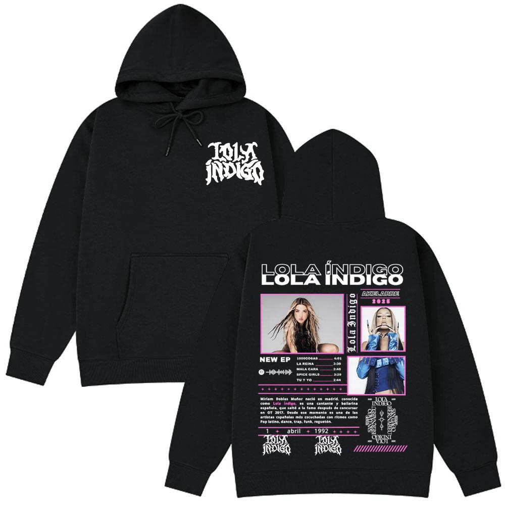 

Lola Singer Indigo 2025 Tour Graphic Hoodies Men Women Clothing Fashion Aesthetic Sweatshirts Hip Hop Punk Casual Loose Hoodie 3XL