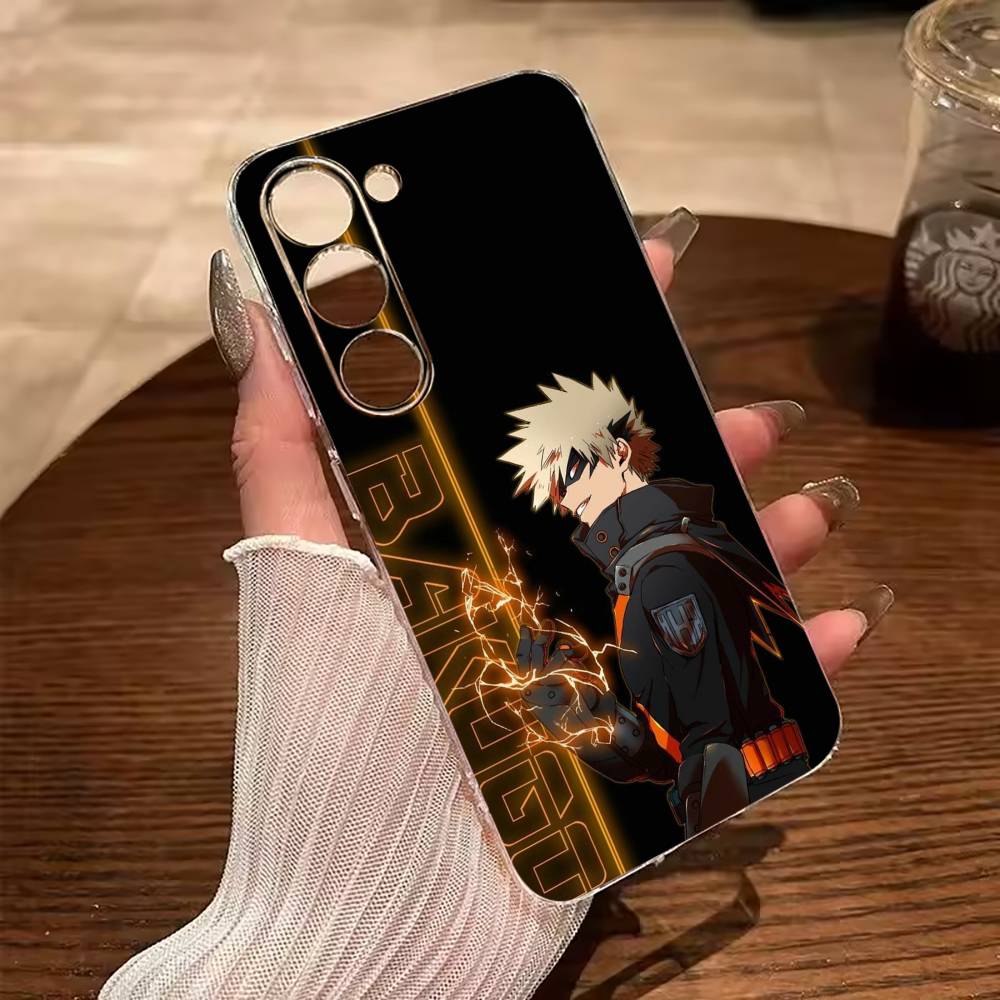 

Classic Anime-My H-Hero A-Academia Clear Phone Case for Samsung Galaxy A71, A70, A52, A51, A40, A30 Samsung a30 a20