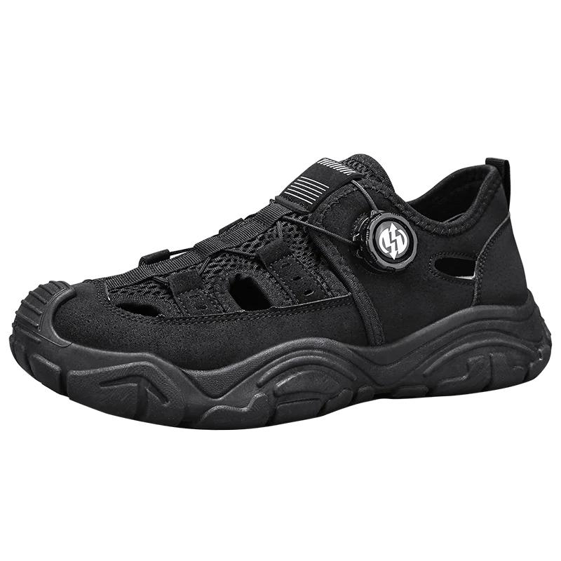 Fashion Men's Summer Breathable Outdoor Sports Shoes Hollow Out Casual Water-Proof Sandals Comfortable Beach Shoes Zapatos Para Hombre