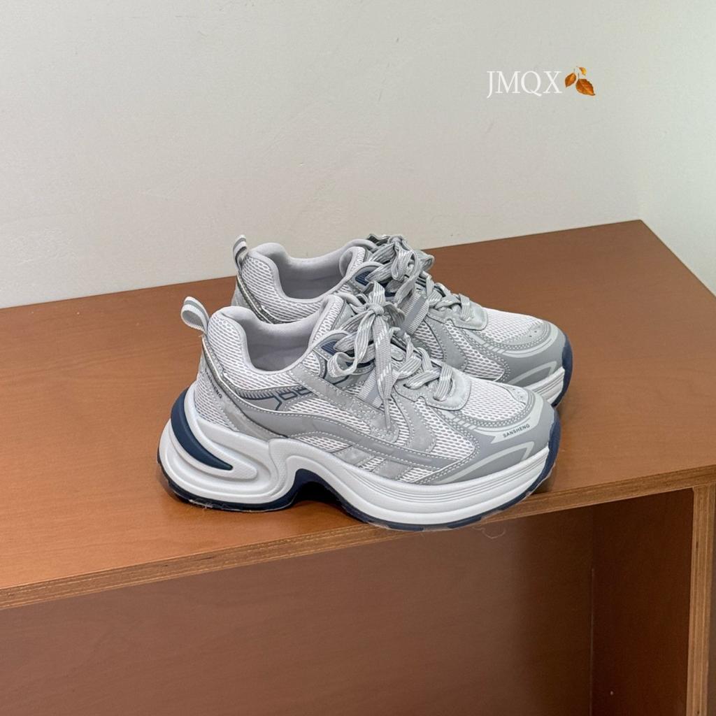 6Cm thick-soled dad shoes women's autumn new small breathable mesh versatile height-increasing fashion casual shoes
