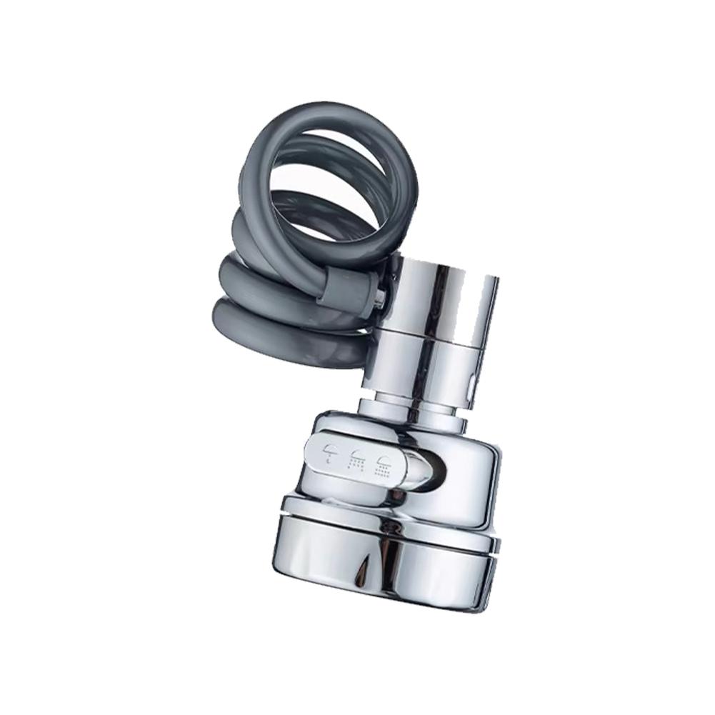 

3-режимный смеситель для раковины со шлангом, вращение на 360 градусов, фильтр, удлинительная трубка, душ, водосберегающий кран, универсальные кухонные гаджеты A