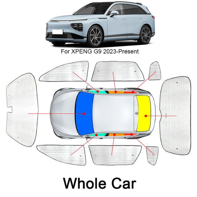 For XPENG G3i G9 -2025 Car Sunshades UV Protection Cover Side Window Curtain Sun Shade Visor Windshield Auto Accessories