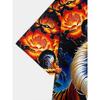 Camiseta Gráfica "Tigre" para Homens e Mulheres - Casual, Estilosa Estampa Animal 3D Manga Curta, Poliéster Streetwear|Estampa Animal Ousada|Tecido Elástico