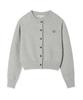 Wacky Willy Women'S Lily Wappen Round Neck Cardigan Gray