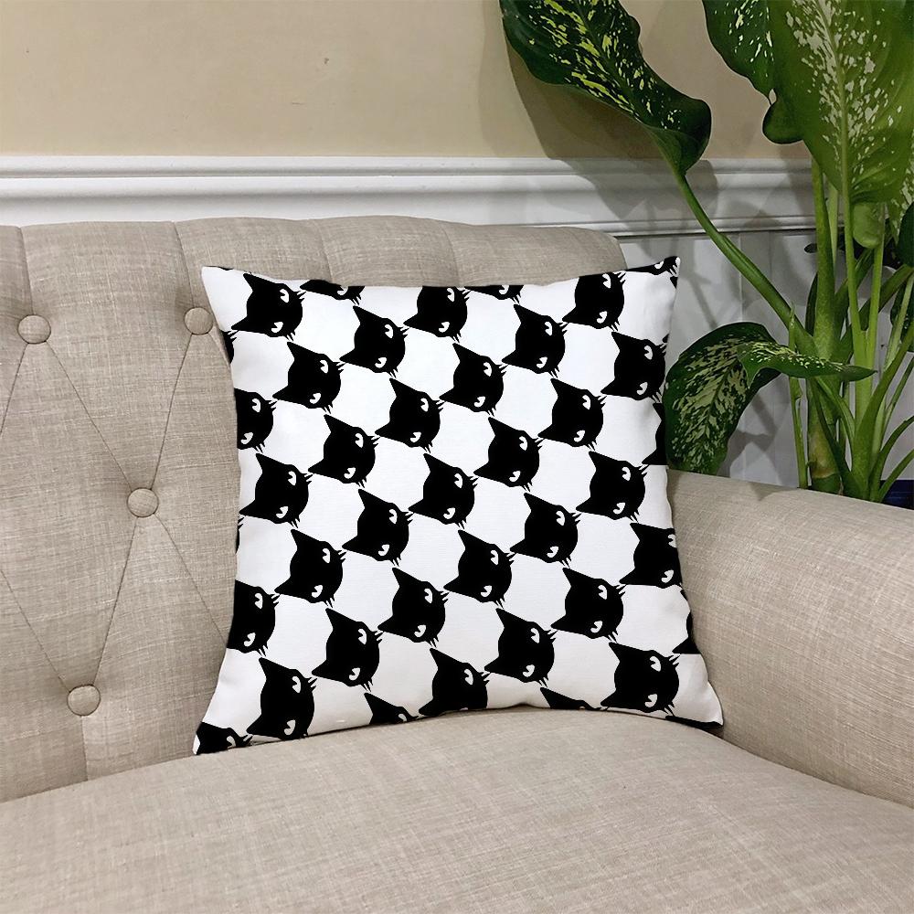 E-Emily S-Strange cushion cover Square Sofa Cushion Cover Casual Skin-Friendly Comfortable Pillow Cover