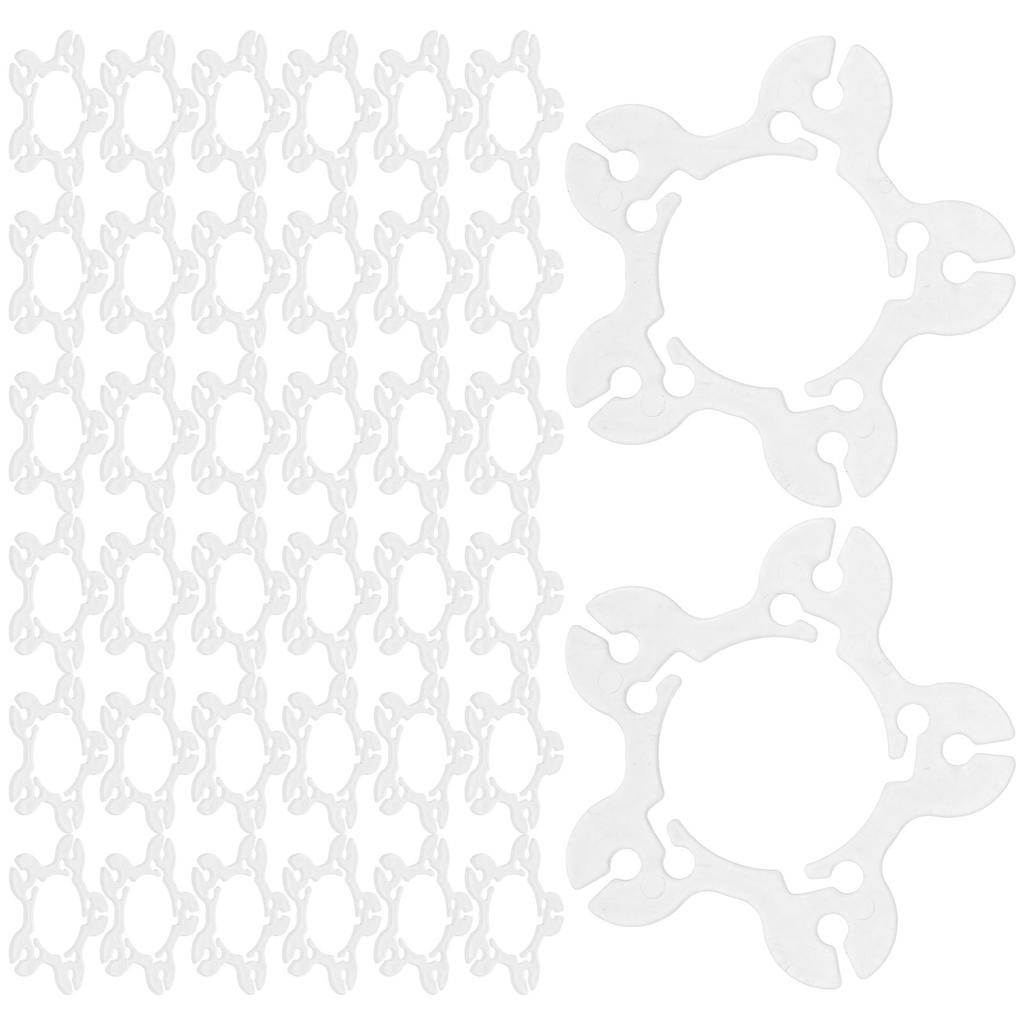100Pcs Balloon Ring Clips Buckles Reusable Tie Tool for Wedding Birthday Party Balloon Arch Garland Decoration