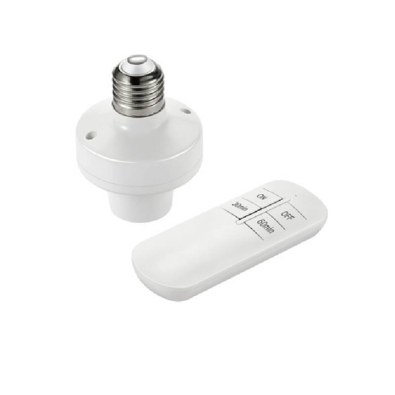E26 E27 Wireless Remote Control Bulb Base With Timer Led Smart Light Socket For Home Use