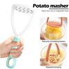 Potato Press Kitchen Accessories Manual Mashed Potato Masher Garlic Masher Crusher Fruit Masher