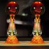2pcs new crystal lotus Candlestick holder for household use Buddha Guanyin rainbow lotus lamp feng shui ornament
