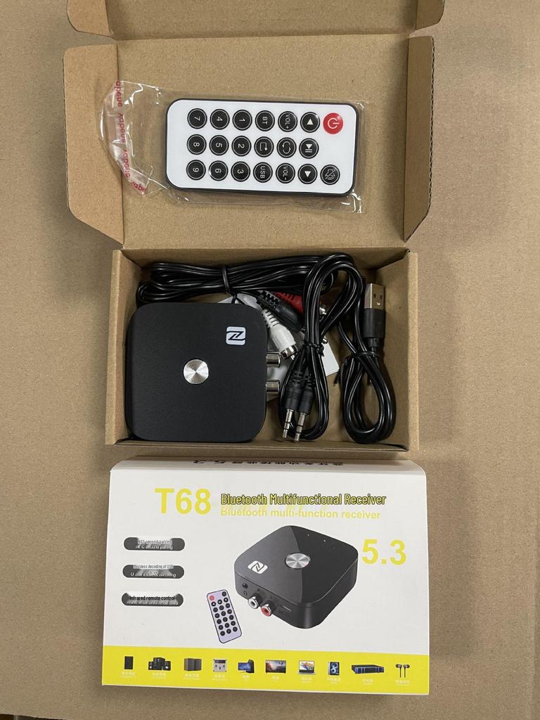 Bluetooth 5.3 NFC Audio Receiver: Wireless Adapter for Old Speakers & Amplifiers (3.5mm).