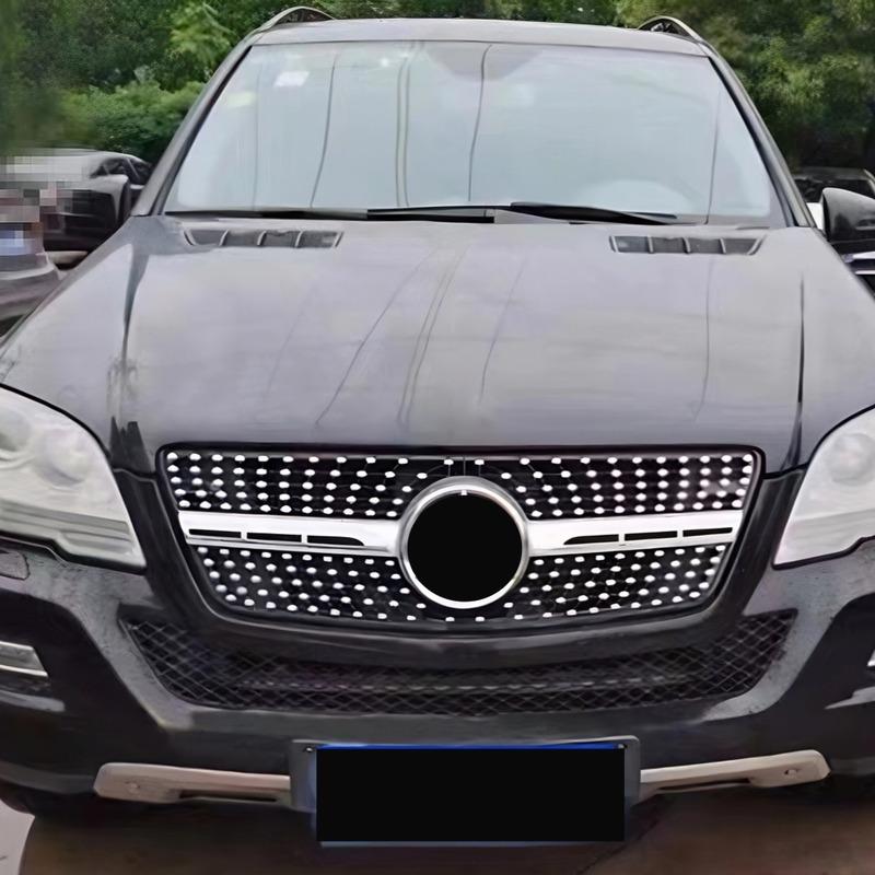Front Mask Grille Bumper Grill Hood Mesh Modification For Mercedes Benz ML W164 2005-2011 GT Diamond Style Tuning Accessories