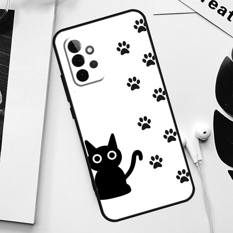 Dog Cat Paw For Samsung Galaxy A52 A22 A32 A54 A34 A14 A55 A35 A15 A53 A33 A13 A05 A06 A16 Phone Case