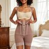 Postpartum Shapewear for Women Tummy Control Body Shaper Lace Leg Openings Non-Slip Silicone Lining Bodysuit Adjustable Waist Shaper