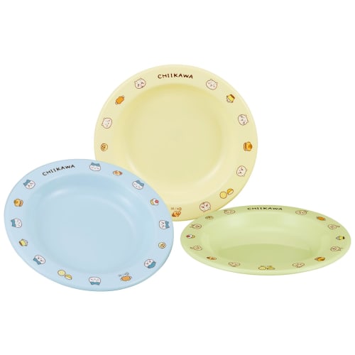 OSK Small Plates, Set of 3, 147mm Diameter x 19mm Height, Chiikawa, CKW No. 4, Made in Japan, PT-21