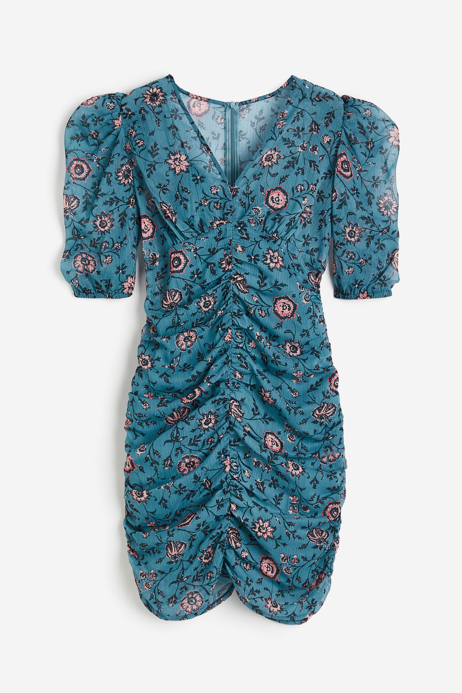 

Драпированное шифоновое платье