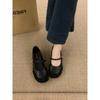 Spring and Autumn New Silver Inner Height Increase Mary Jane Shoes Round Head Light Mouth Word with Commuting Single Shoes Women's Shoes