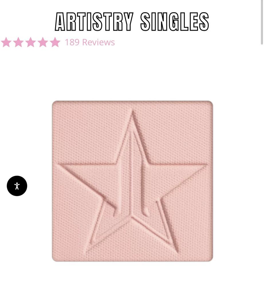 J Sister Jeffree Star Monochrome Eyeshadow Black Weirdo