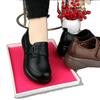 Single shoes women's 2025 spring and autumn new round head non-slip flat bottom retro lightweight soft sole mother shoes