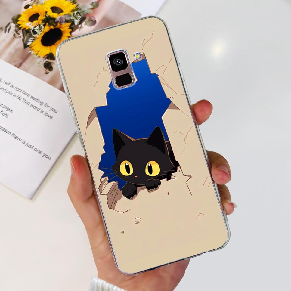 For Samsung Galaxy A8+ A8 Plus Case New Butterfly Flower TPU Soft Silicon Cover For Samsung A8+ 2018 SM-A730F Phone Case Funda