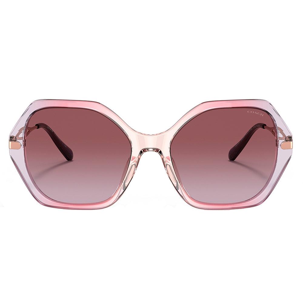 

Женские солнцезащитные очки Coach C3445 HC 8315 56418H с геометрическим рисунком