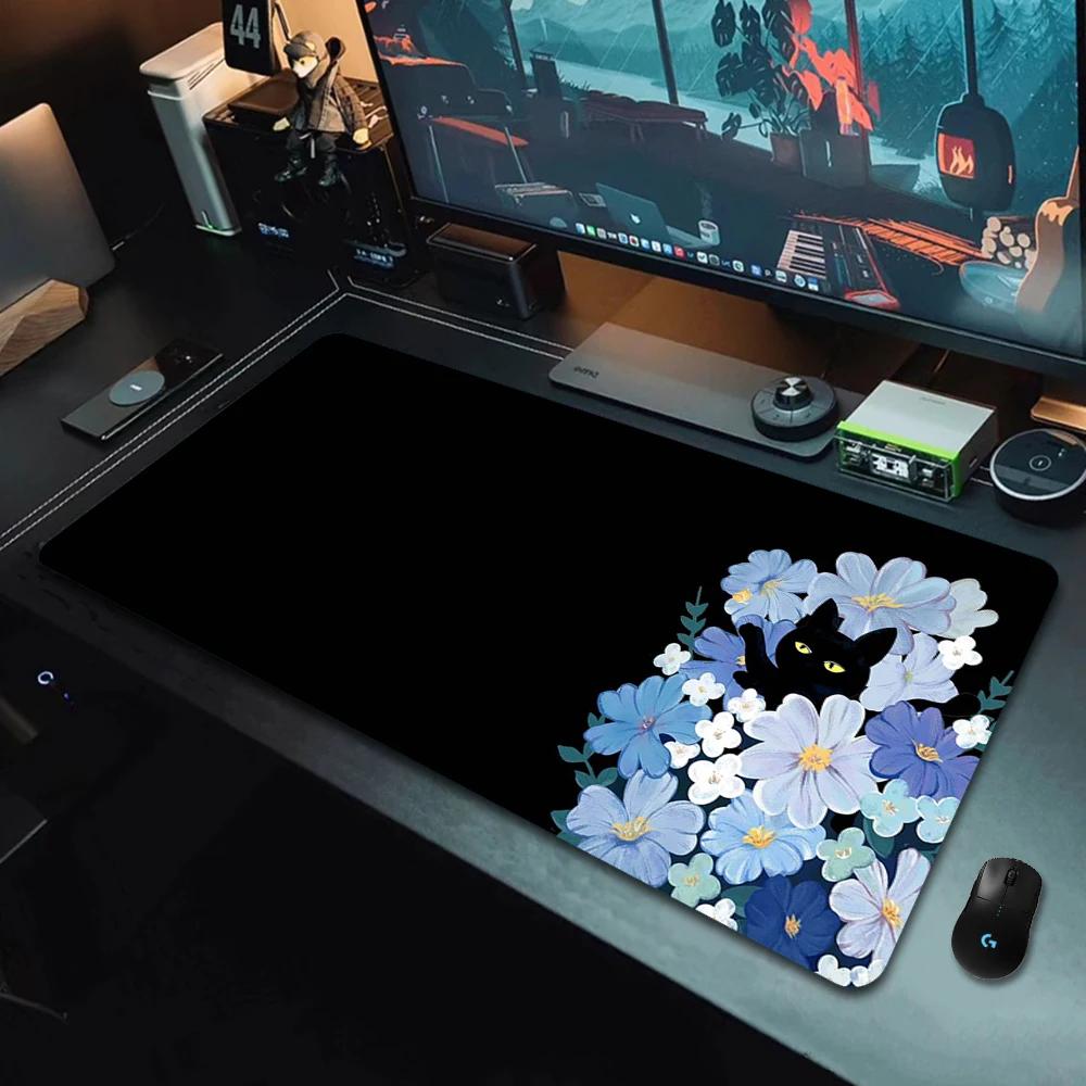Large Mouse Pad MM Colorful Cute Cat Desk Pad Gamer Keyboard for PC Gamers Office Desk Accessories Mouse Gaming Playmat