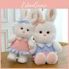 Niedliches Cartoon-Häschen-Plüschtier mit PP-Baumwollfüllung für Mädchen-Spielzimmerdekoration
