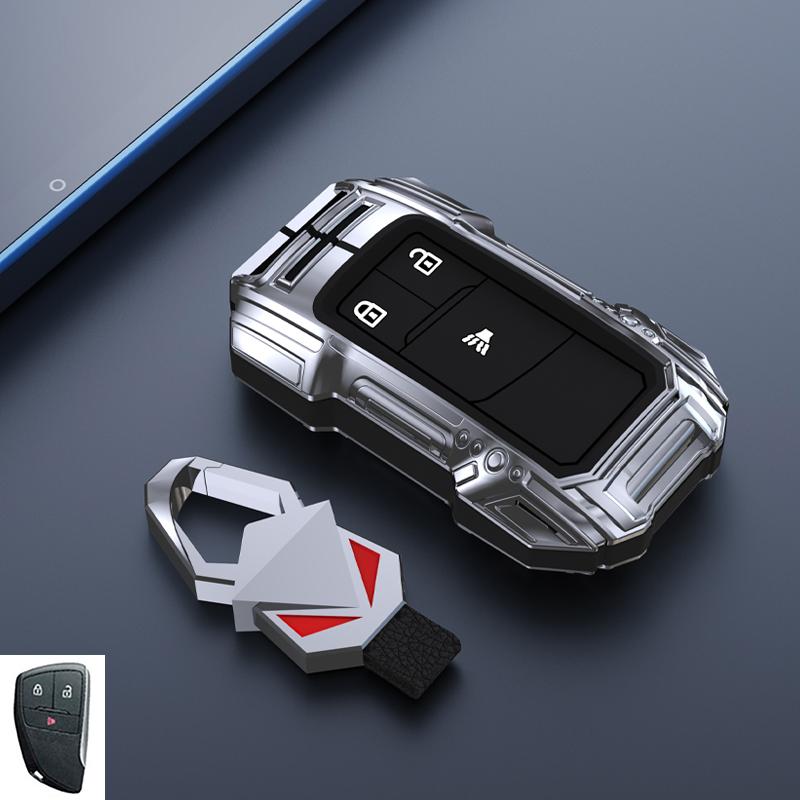 Car Key Fob 3/4/5/6 Buttons Cover Case for Chevrolet Silverado 1500 Suburban Tahoe for Cadillac for GMC Sierra Yukon 2023 2024