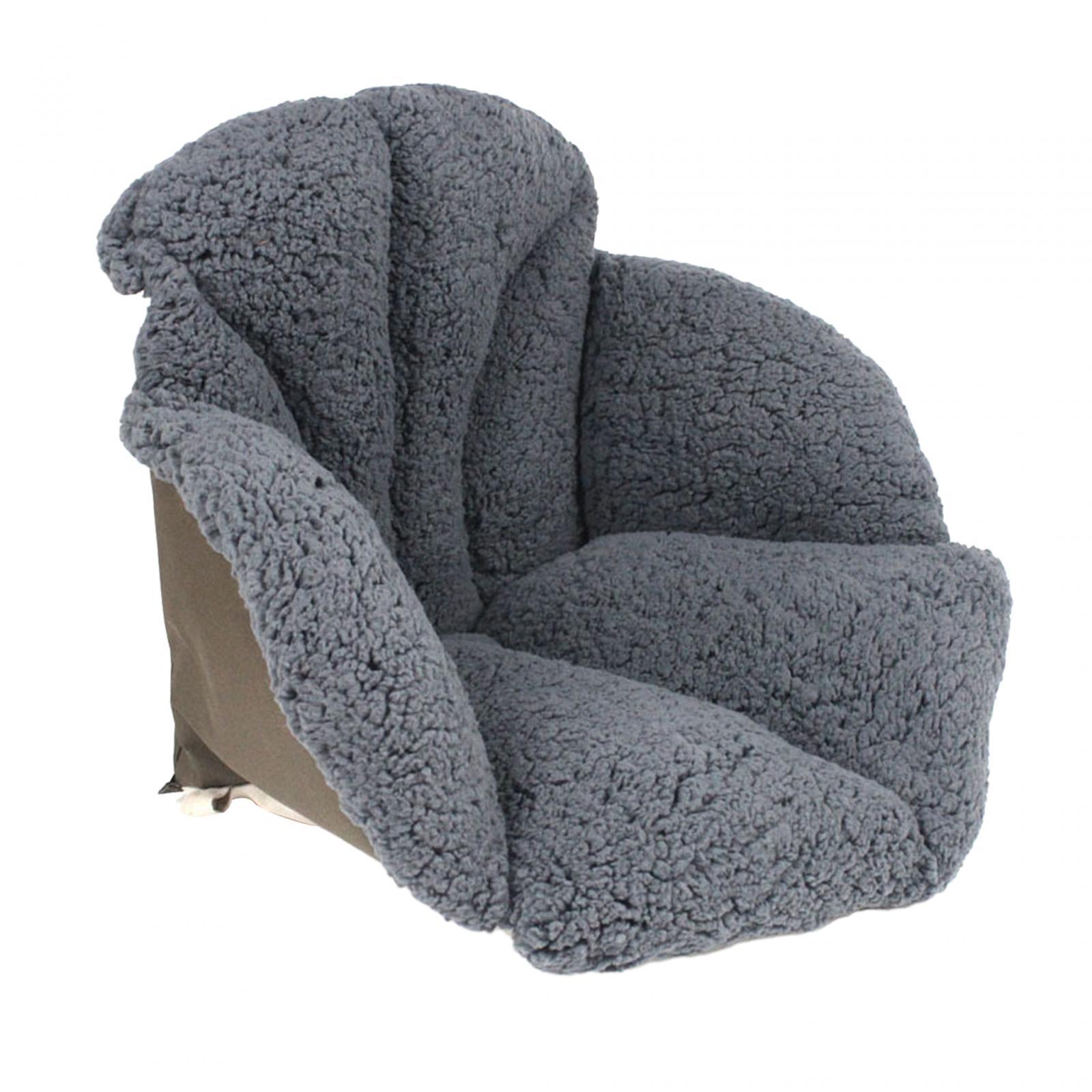 

Мягкая, удобная, теплая, с поясничной поддержкой, плюшевая подушка для стула, игрового кресла, автомобильного декора, обеденного кресла, зимнего