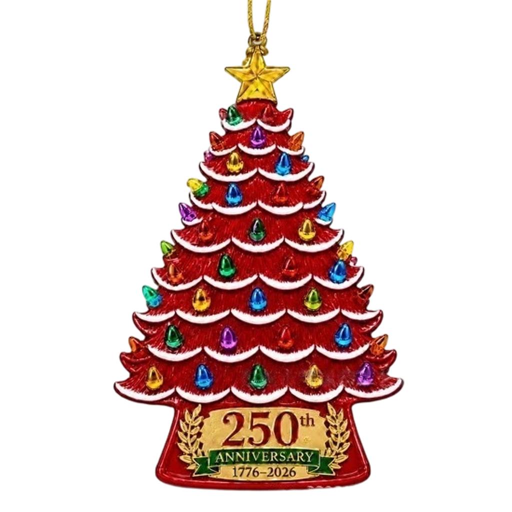 Christmas Tree Ornament 2D Acrylic Flat Hanging Decoration for Holiday Home