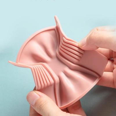 Klämma för köksgryta Anti skållning Halkfritt handtagsskydd Kreativ matlagning Ugnshandske Gryteklämma Köksprylar Rosett Form Design Pilbåge