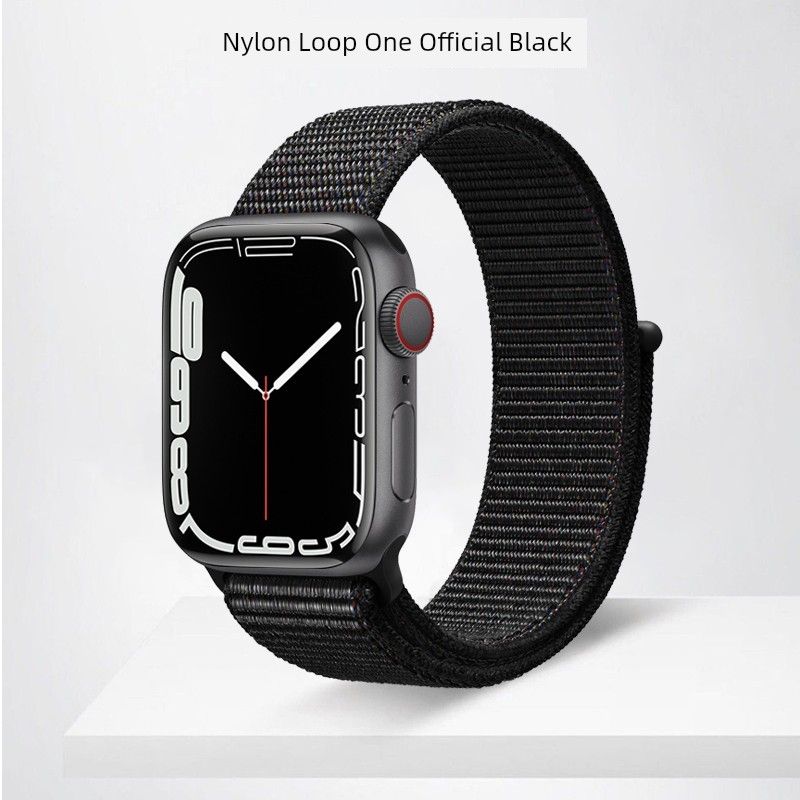 

Suitable for Apple Watch Applewatchs10 Strap Iwatch10/8/7/6 Generation S9 Nylon Women s Ultra [Nylon Loop] Official-Black [46mm] for iWatch 10